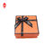 دائم البرتقال Bowknot كرتون هدية مربع التعبئة والتغليف مستطيل تخزين الورق المقوى