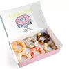 تغليف صندوق Mochi القابل لإعادة الاستخدام CMYK Logo Folding Bakery Mochi Donut Packaging